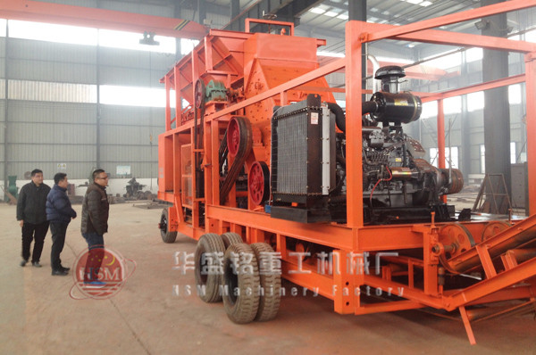 移動對輥制砂機時產量150噸多少錢?